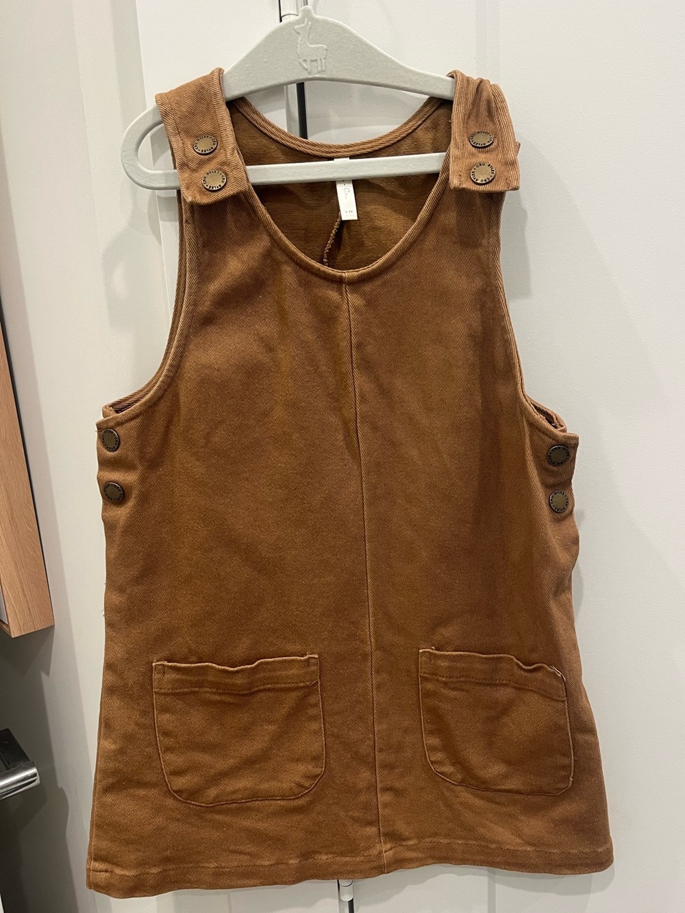 Brown Dress with Button Details